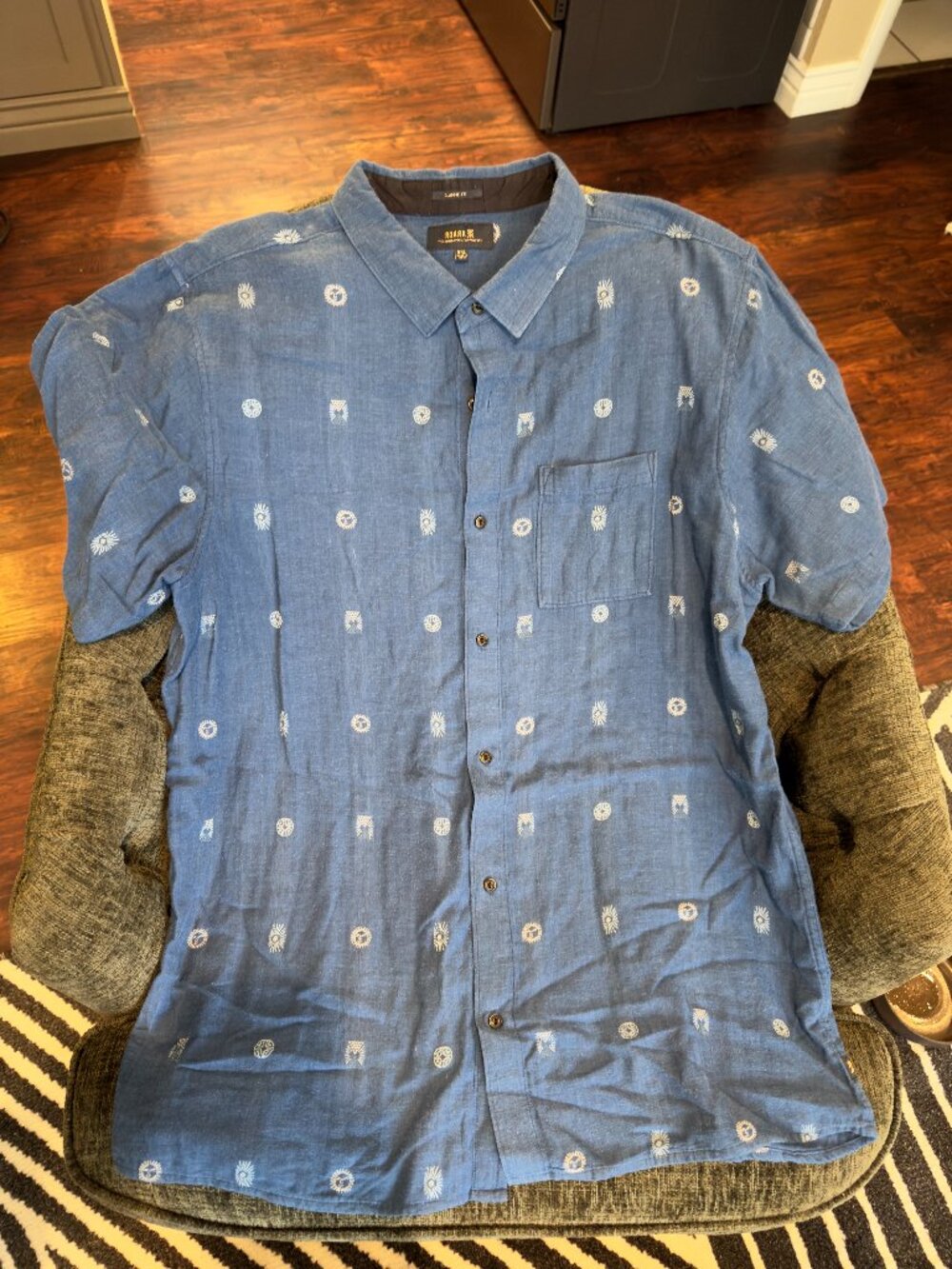 Roark Mens XXL Button Up short sleeve